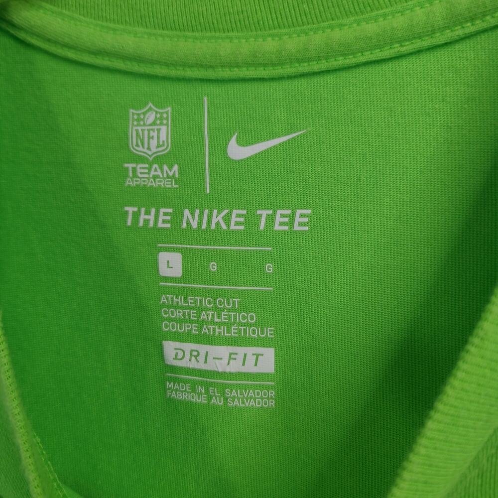 Seattle Seahawks Nike T-Shirt Men's Large Logo NFL Dri-FIT Performance - Picture 6 of 8